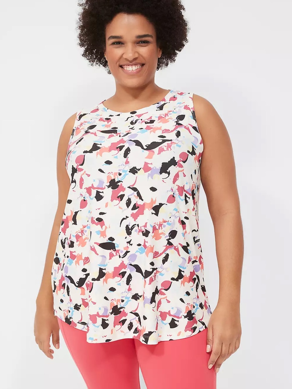🔴 4/$15 LIVI Lane Bryant Women’s 14/16 Multi V-Back Soft Stretch Tank Top in EUC